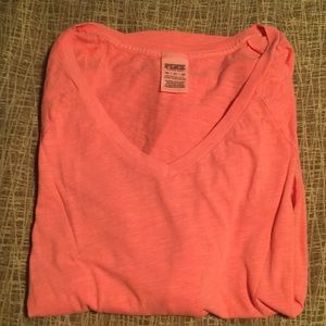 PINK long sleeve v-neck shirt